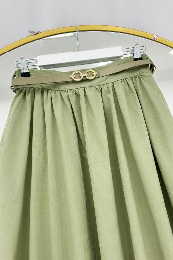 KEMERLİ BELİ LASTİKLİ ETEK