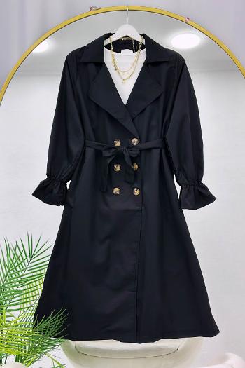 KOLU BÜZGÜLÜ KUŞAKLI TRENÇKOT