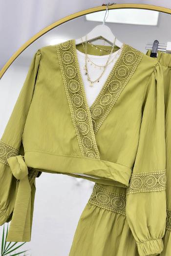 GÜPÜRLÜ BELDEN BAĞLAMALI ETEKLİ TAKIM