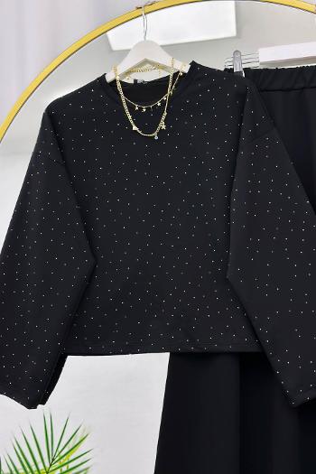 IŞILTILI PENYE ETEKLİ KADIN TAKIM