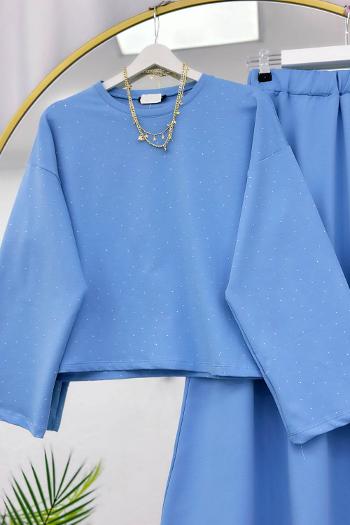 IŞILTILI PENYE ETEKLİ KADIN TAKIM