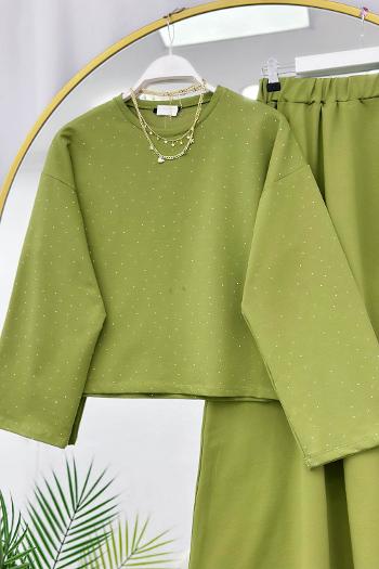 IŞILTILI PENYE ETEKLİ KADIN TAKIM