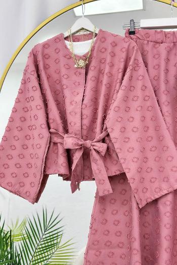 TEK DÜĞMELİ SATEN ETEKLİ TAKIM