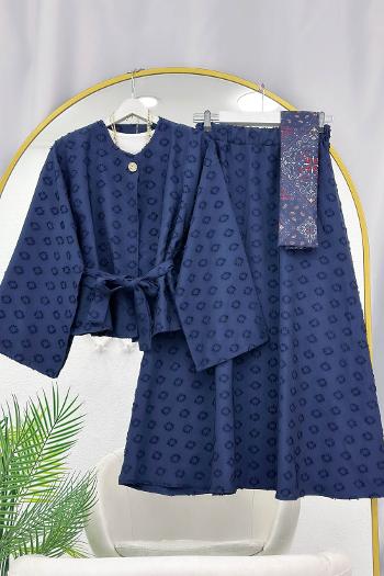 TEK DÜĞMELİ SATEN ETEKLİ TAKIM