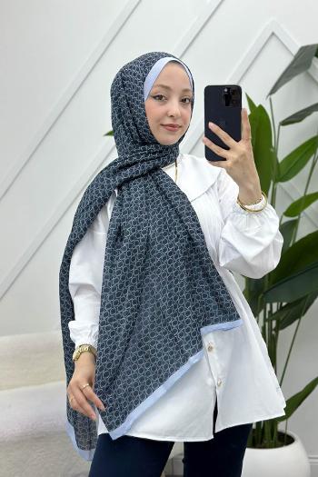 MONOKROM DESENLİ ŞAL