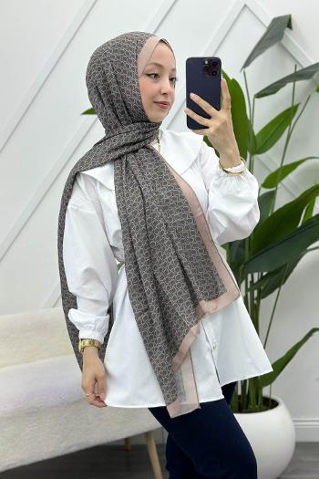 MONOKROM DESENLİ ŞAL