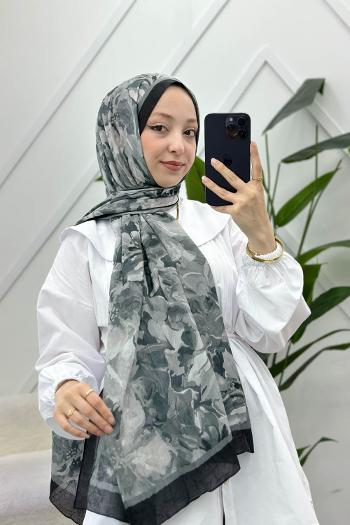 ÇARKIFELEK ÇİÇEĞİ DESENLİ BAMBU KRAŞ ŞAL