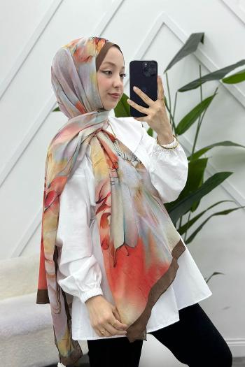 MOON ÇİÇEK DESENLİ BAMBU KRAŞ ŞAL