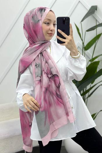 MOON ÇİÇEK DESENLİ BAMBU KRAŞ ŞAL