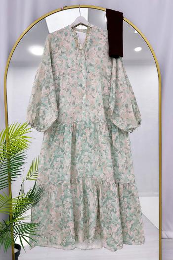 ALAÇATI MODEL OVERSİZE KESİM MNGO KUMAŞ ELBİSE