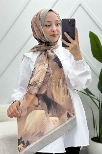 ÇİZGİ DESEN PAMUK SOFT ŞAL