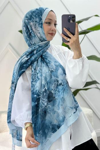 MAVİ DESENLİ ŞAL SERİSİ