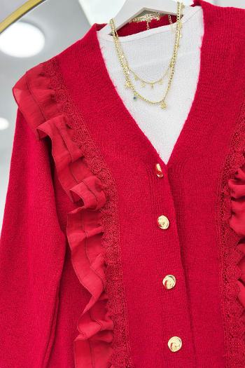 GÜPÜR VE FIRFIR DETAYLI ANGORA HIRKA