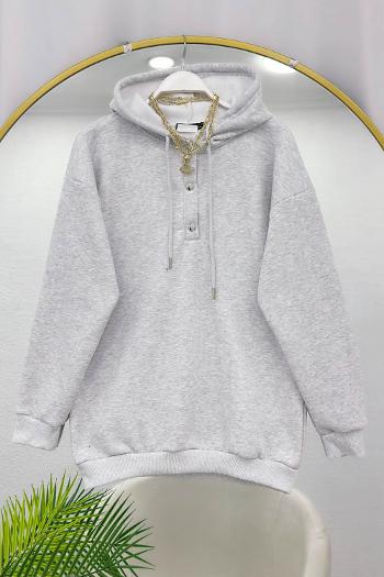 KAPŞOLU YAKA ÇITÇITLI SWEAT