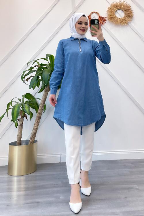 FERMUARLI KOT GÖMLEK