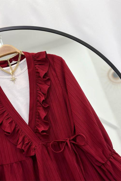 KRİNKIL KELEBEK TUNİK