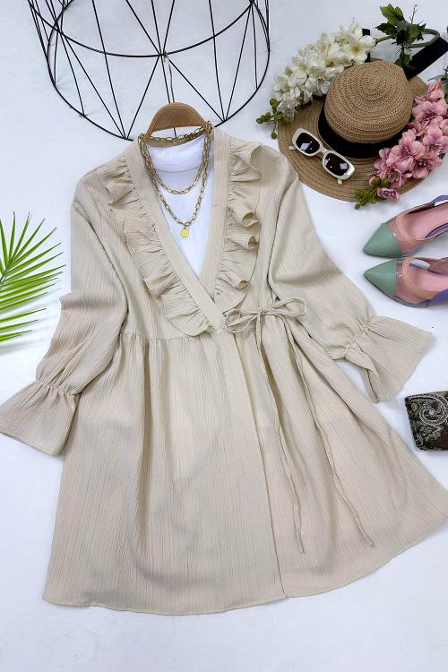 KRİNKIL KELEBEK TUNİK