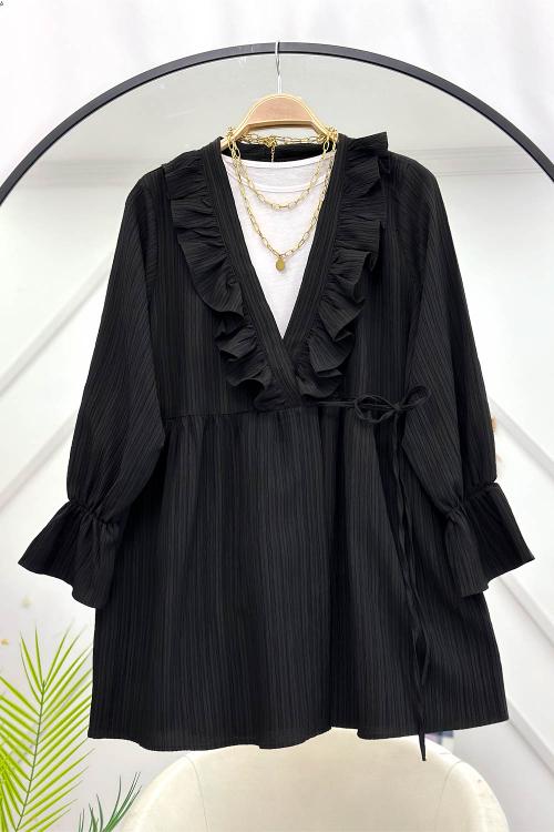 KRİNKIL KELEBEK TUNİK