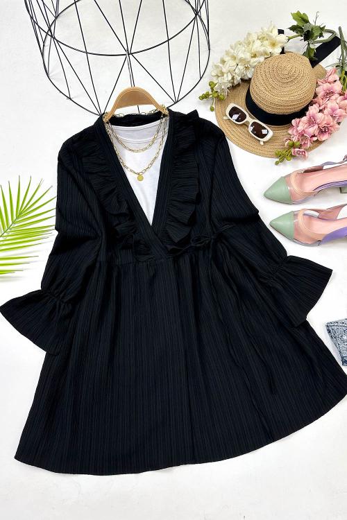 KRİNKIL KELEBEK TUNİK