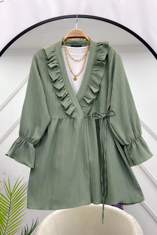 KRİNKIL KELEBEK TUNİK