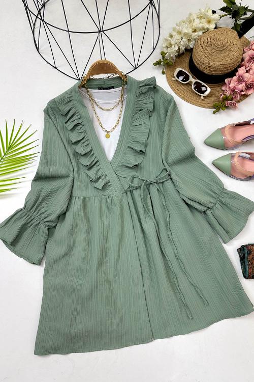 KRİNKIL KELEBEK TUNİK