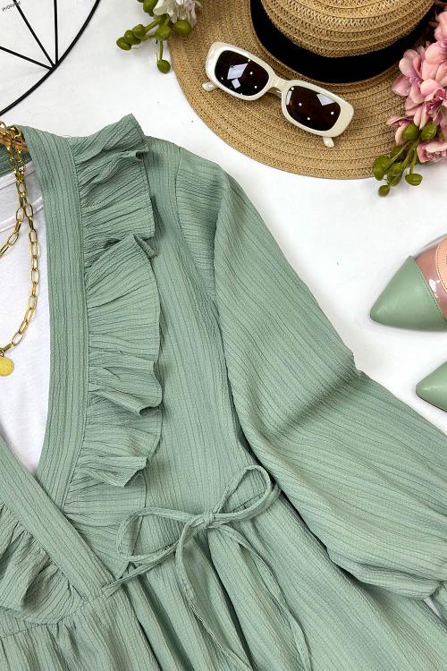 KRİNKIL KELEBEK TUNİK