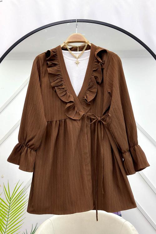 KRİNKIL KELEBEK TUNİK