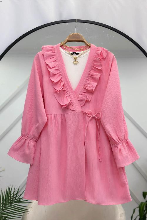 KRİNKIL KELEBEK TUNİK