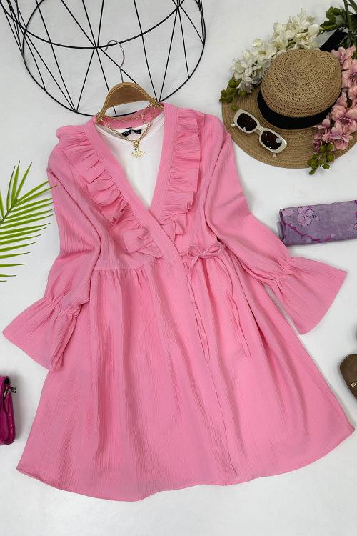 KRİNKIL KELEBEK TUNİK