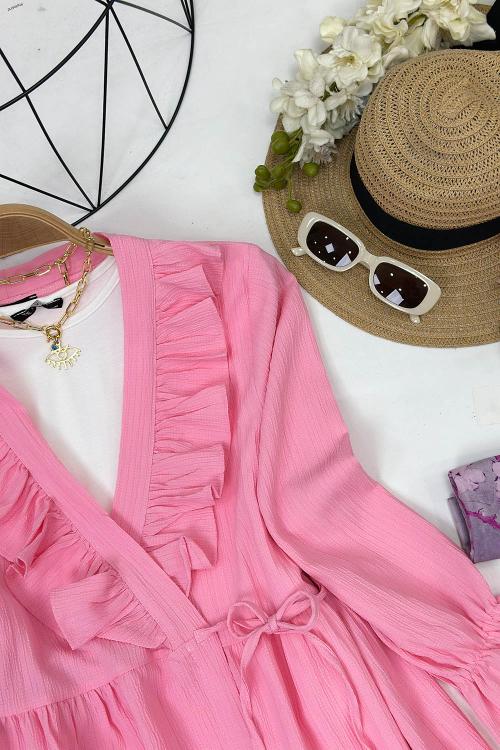 KRİNKIL KELEBEK TUNİK