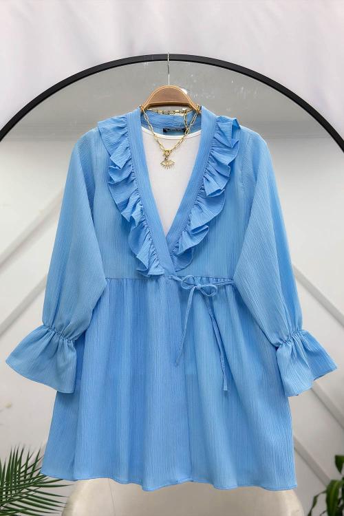 KRİNKIL KELEBEK TUNİK