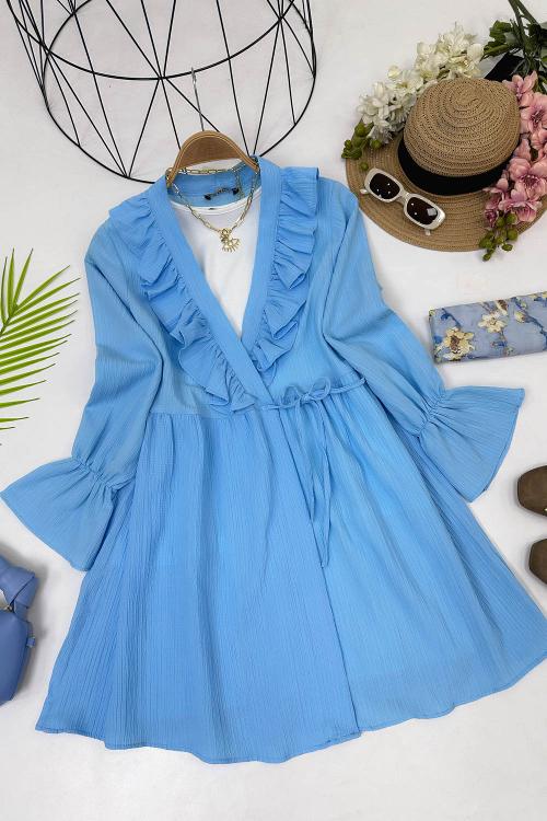 KRİNKIL KELEBEK TUNİK