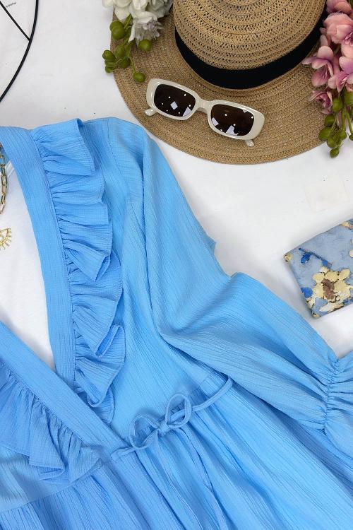 KRİNKIL KELEBEK TUNİK