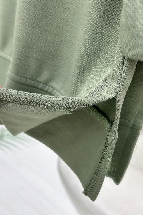 ÇİÇEK NAKIŞLI TAŞ DETAYLI OYSHO KUMAŞ KADIN TUNİK