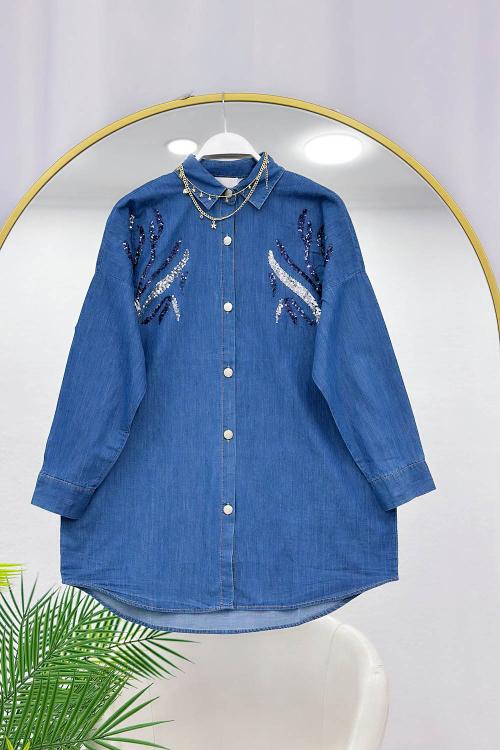 PULPAYET NAKIŞLI KOT GÖMLEK