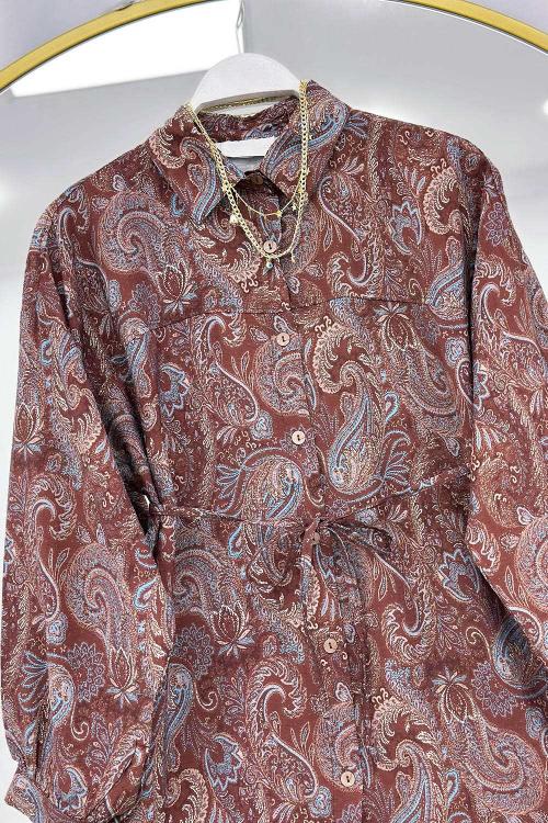 MANGO KUMAŞ KADIN TUNİK GÖMLEK