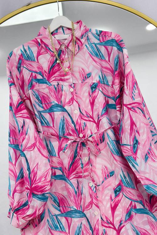 MANGO KUMAŞ KADIN TUNİK GÖMLEK