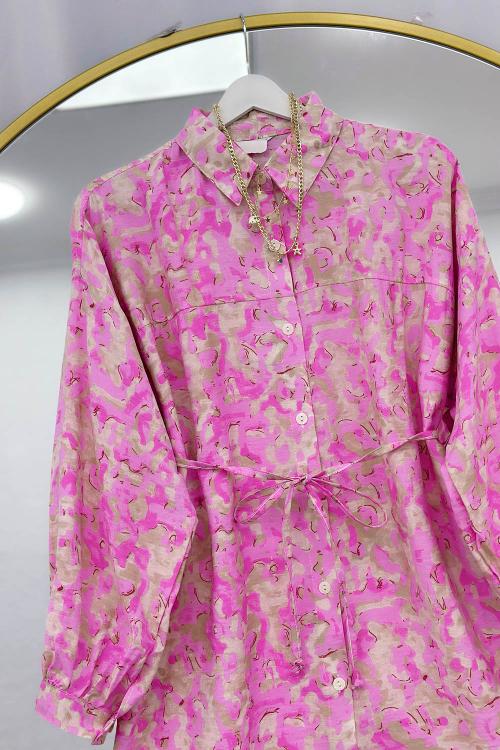 MANGO KUMAŞ KADIN TUNİK GÖMLEK