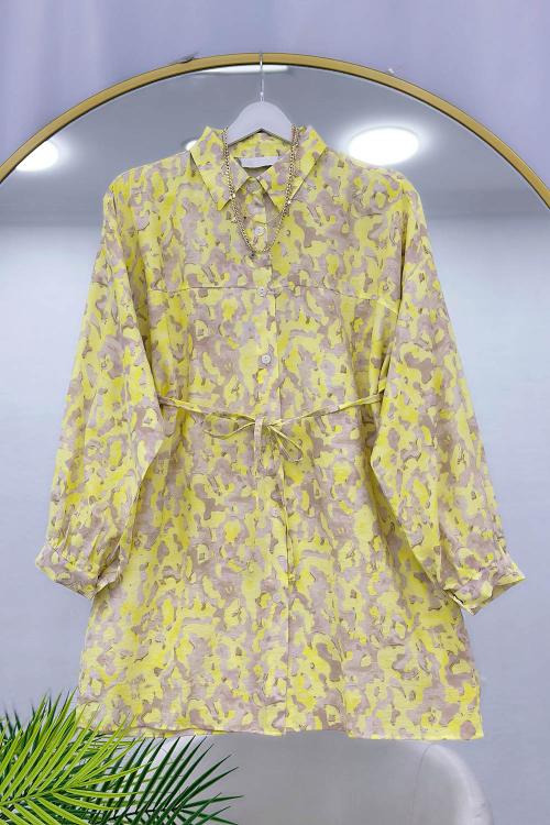 MANGO KUMAŞ KADIN TUNİK GÖMLEK