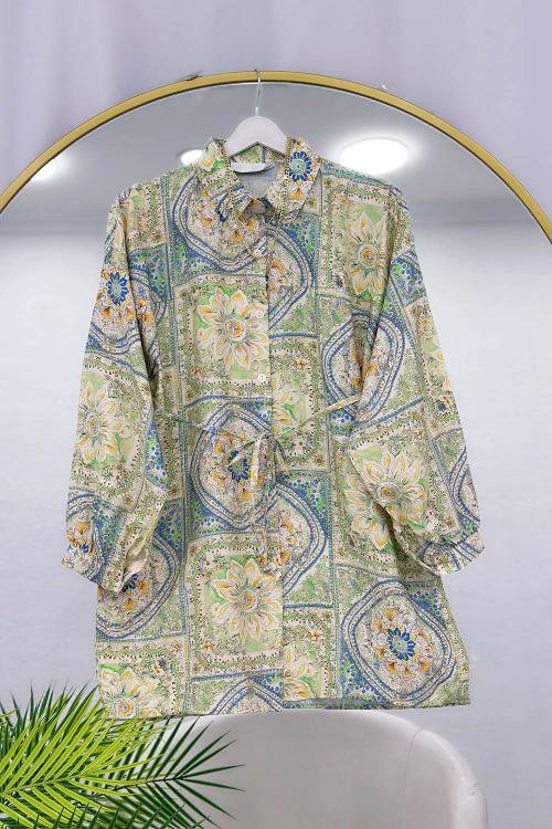 MANGO KUMAŞ KADIN TUNİK GÖMLEK