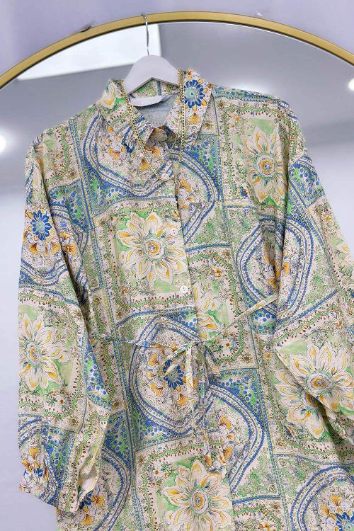 MANGO KUMAŞ KADIN TUNİK GÖMLEK