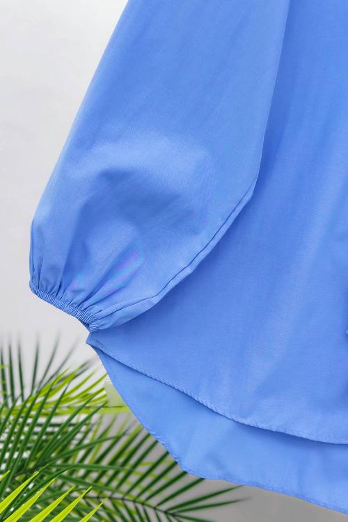 ÖNÜ FIRFIRLI BAĞLAMALI KADIN GÖMLEK TUNİK