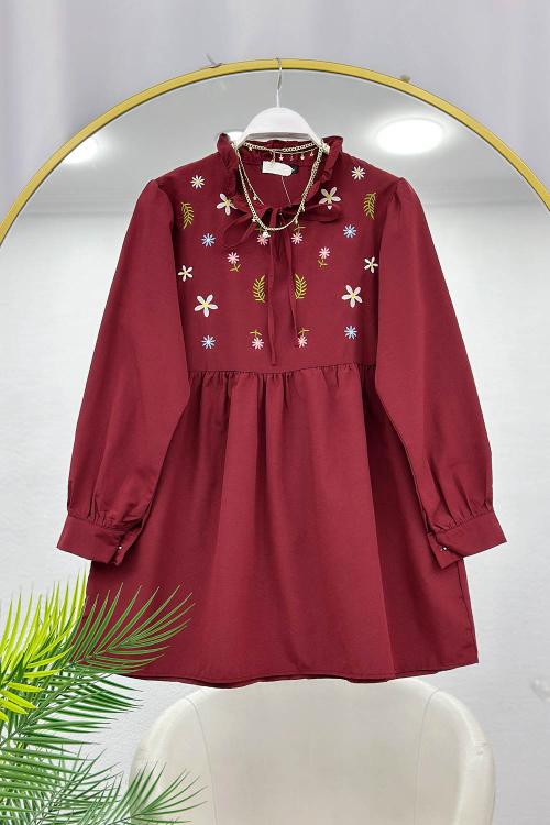 ÇİÇEK NAKIŞLI TUNİK