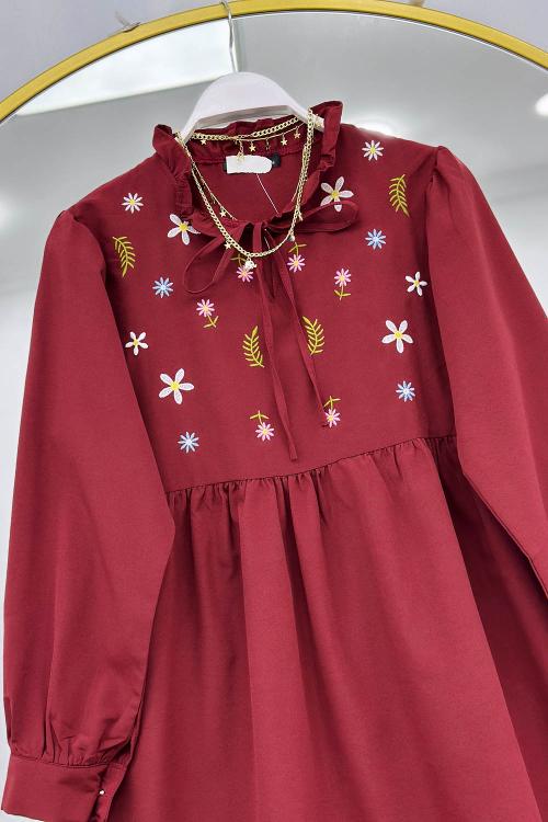 ÇİÇEK NAKIŞLI TUNİK