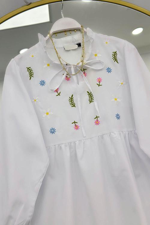 ÇİÇEK NAKIŞLI TUNİK